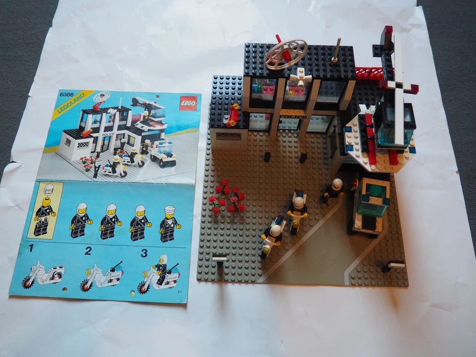 LEGO 6386 Police Command Base, 1986, vintage, legoland, city - Photo 1/4