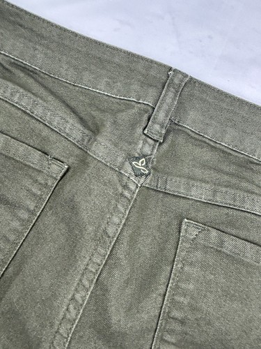 Pantalones de mezclilla para mujer prAna Kayla 10/30 talla 32X32 verde oliva oscuro elásticos ajustados - Imagen 5 de 23