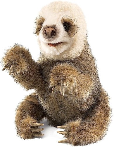 Folkmanis Baby Sloth Hand Puppet - Picture 1 of 4