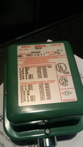 INTERRUPTOR DE PRESIÓN TRIPUNTO ASCO PB21B SIN USAR STOCK EXCEDENTE EN CAJA - Imagen 4 de 5