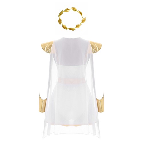 Womens Greek Ancient Princess Toga Halloween Cosplay Fancy Dress Costume Sets - Picture 5 of 15