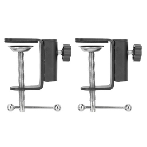 2 Pcs Base Bracket Accessories Metal Clamp C-clamp Table Mounting - Picture 8 of 12