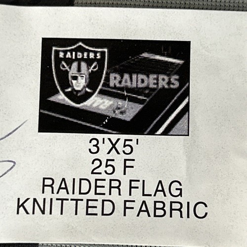 Bandiera calcio Las Vegas Raiders Oakland 3x5ft NFL nuova confezione sigillata - Foto 2 di 4