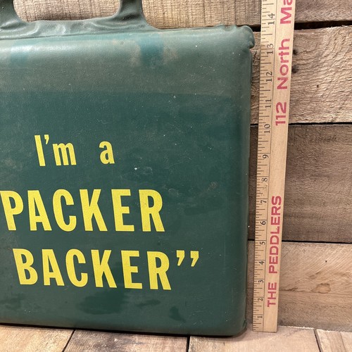 Vintage Stadionsitzkissen Green Bay Packers - I’m A Packer Backer Esso Tiger - Bild 8 von 9