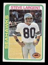 1978 TOPPS FOOTBALL #443 STEVE LARGENT SEATTLE SEAHAWKS HOF