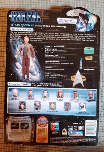 STAR TREK PRIMER CONTACTO Zefram Cochrane & Lily Estatuilla NUEVA Sellada - Imagen 6 de 6