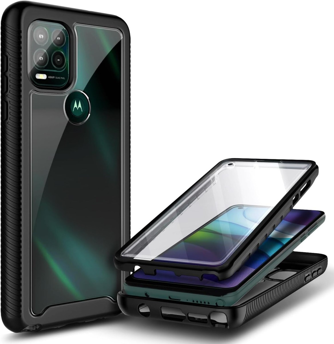 NEW'C 3 Pezzi, Vetro Temperato Per Motorola Moto G 5G, Pellicola - Foto 2