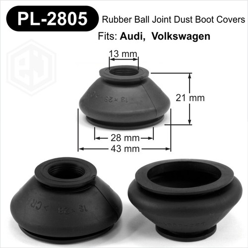 4 x Universal Rubber 13/28/21 Ball joint dust covers boots track rod end Car Van - Picture 2 of 4