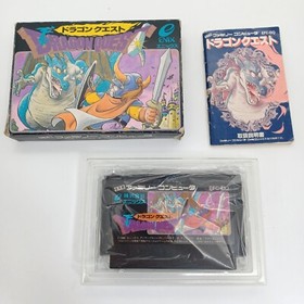 Nintendo Famicom Dragon Quest I II III IV Lot CIB Complete Tested Works NTSC-J