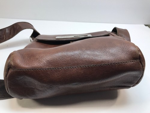 Vintage Ibiza Brown Leather Purse Hand Bag Handbag  - Picture 8 of 11