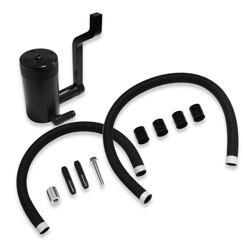 Black Billet Catch Can Kit Accessories For Chrysler 300 HEMI 5.7/6.4L 2011-2023 - Picture 5 of 6