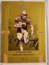 2005 Donruss Roger Craig Auto Recollection Collection Sf 49ers #/12