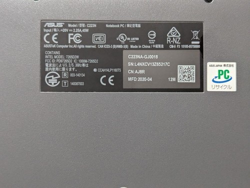 ASUS Chromebook C223N Gray With AC Adapter - Zdjęcie 4 z 14
