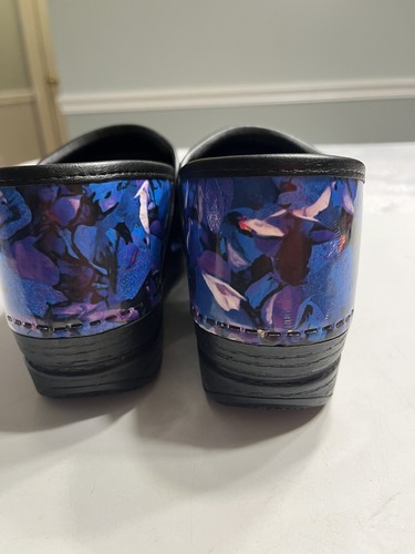 Zapatos Zuecos Dansko XP Azul Remolino Mármol Médico Enfermería Profesional Talla 38 - Imagen 16 de 19