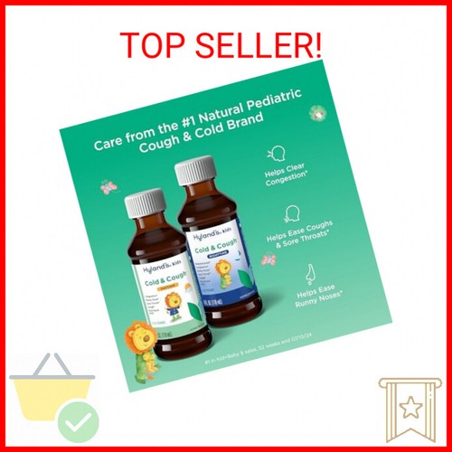 Hyland's Kids Cold and Cough, Day and Night Combo Pack, Cold Medicine for Ages 2 - Picture 2 of 2