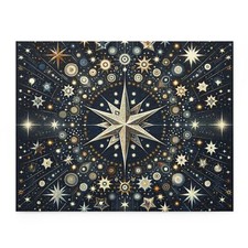Puzzle 120, 252, 500-Piece Whimsical Star Patterns Night Sky Art