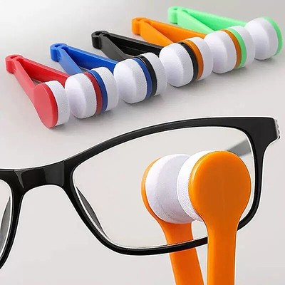 New Double Sided Glasses Brush Soft Microfiber Glasses Cleaner Cleaning Brush