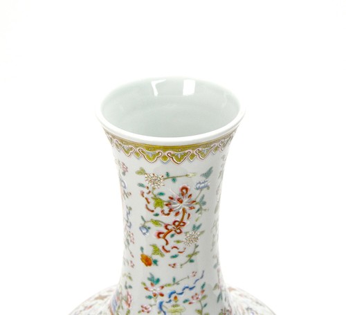 Fine Chinese Qing Guangxu MK Famille Rose Dragon and Phoenix Porcelain Vase - Picture 5 of 12