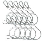 10 x FXLab Catenary Safety Wire 80cm 800mm x 3mm Diameter inc Shackle