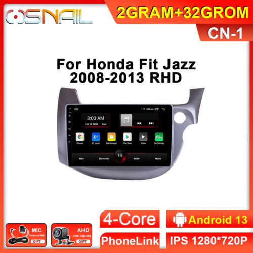 Android Car Radio Multimedia CarPlay GPS Navi 4G BT For Honda Fit Jazz 2008-2013 - Picture 37 of 40