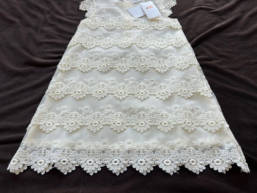 NWT Girls Mayoral Chic Cream Ivory Lace Fancy Dressy Dress GORGEOUS Sz 6 - Picture 5 of 11