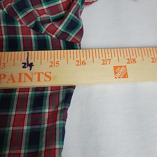 Wrangler Hemd Herren Extra Large rot grün kariert eckig Perlen Druckknopfklappe Western - Bild 7 von 9