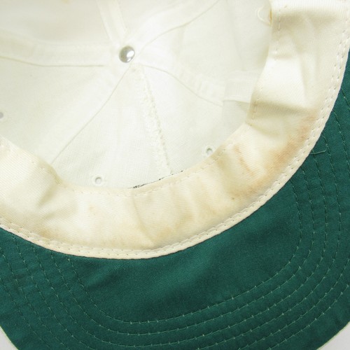 Titleist Mütze Kappe weiß Lederriemen Seil Texace Vintage einige Flecken siehe Fotos - Bild 14 von 15