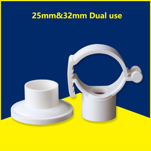 20mm 25mm 32mm 40mm PVC Water Supply Pipe Clamps Hook Clip Support Bracket White - Picture 13 of 16