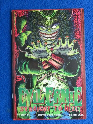 EVIL ERNIE STRAIGHT TO HELL #1 W/FOLD OUT COFFIN CHAOS COMICS 1995 1ST PRINT - Picture 2 of 3