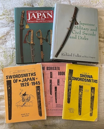 Japanese sword books by Richard Fuller and Ron Gregory, a rare 5 book set - Picture 1 of 6