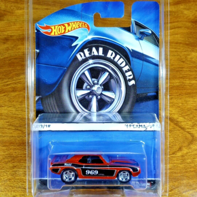 A*G様 Hot Wheels '69 Camaro Real Riders HOT WHEELS PHIL'S GARAGE 69 CHEVY CAMARO BLACK REAL RIDERS