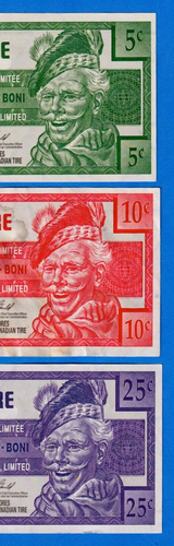 2007 Canadian Tire Money (CTC) Combo - 5, 10 & 50 Cents ( 3 bills in total ) - Picture 3 of 3