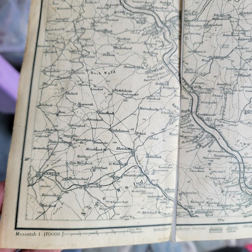 Antique WWII German Map RAVENSTEIN Wiesbaden - Picture 6 of 11