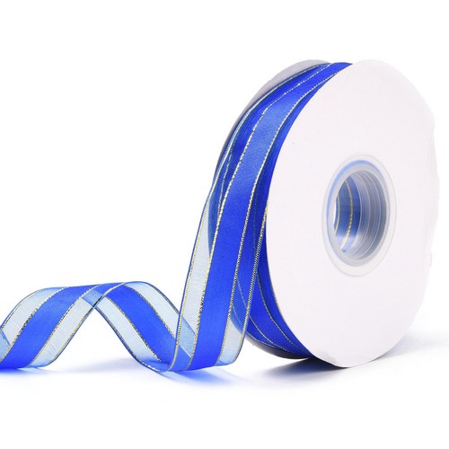 50Yards/Roll 25mmGolden Wired Edge Ribbon Solid Color Organza Ribbons for Party - Picture 19 of 51