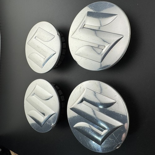 SET OF (4) SUZUKI XL7 CENTER CAPS WHEEL HUB COVERS 2455 2007-2009 2 5/16in. RARE - Picture 5 of 11