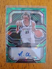 2020-21 Prizm Nic Claxton Green Cracked Ice Auto 04/16 RC RARE