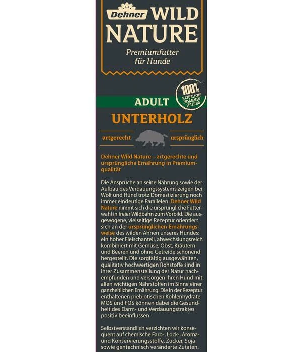 Wild Nature Hundefutter Unterholz Trockenfutter getreidefrei / zuckerfrei für... - Bild 3 von 4