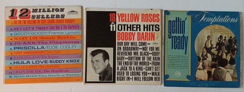 Lot of 6 Vintage Vinyl Albums Sam Cooke, Gene McDaniels, Temptations....(B)