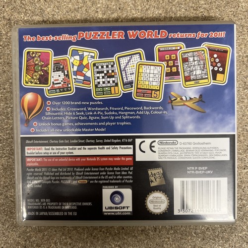 Puzzler World 2011 (Nintendo DS) [Complete & Tested] - Picture 3 of 7