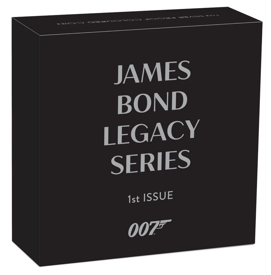 JAMES BOND 007 LEGACY SERIES 1ª EDICIÓN 2021 1 oz PRUEBA DE PLATA Color $1 MONEDA Foto 3 de 4