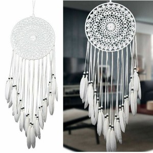 Grande Hecho a Mano Tejido Indio Dreamcatcher atrapasueños Colgante Dormitorio Hogar