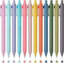 Colored Gel Pens, 12 Colors 0.5mm Fine Point 1 Count (Pack of 12), Multicolor 