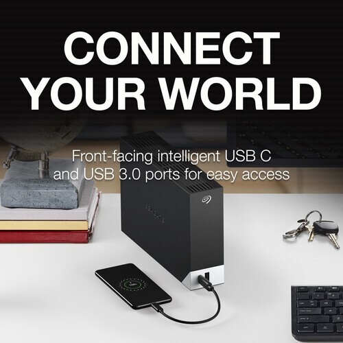 20 TB Seagate External HDD Hard Disk (USB 3.0 + USB C connectivity) - Picture 2 of 6