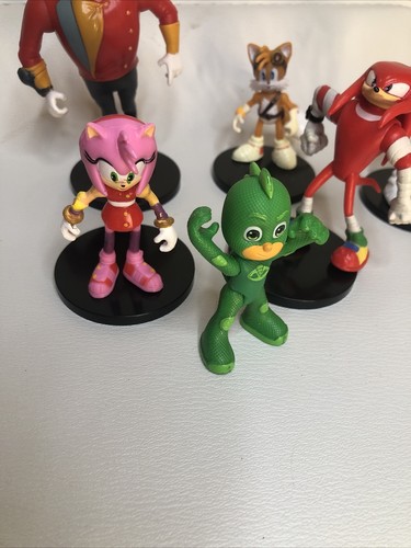 Lote Sonic The Hedgehog Jakks Sega Tomy Sonic Knuckles Dr. Robotnik Juguete 4" - Imagen 4 de 4