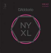 D'Addario NYXL0942-3P Super Light 9-42 Electric Guitar Strings (Set of 3)