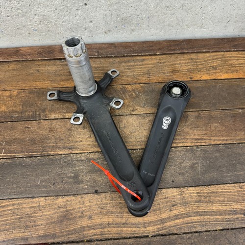FSA Gossamer Crank Set 175 mm BB30 110 BCD Double Black Road Race Alloy A2 - Picture 4 of 13