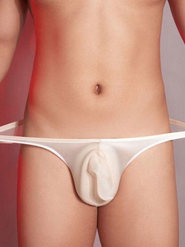 Mutandine uomo intimo lucido olio vita bassa elasticizzato perizoma nightwear - Foto 26 di 99