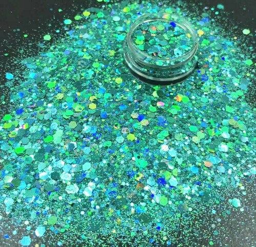 Clearance 1Lb Sparkly AB Laser Mixed Size Glitter Powder Flakes Nail Art Decor - Picture 21 of 24