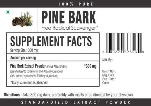 Maritime Pine Bark Extract Powder 95% OPC PURE Antioxidant Immune System Support - Picture 3 of 3