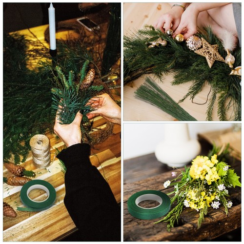 150 Pcs Floral Stems Floral Wire Artificial Flower Stems Faux Flower Stems For - Picture 3 of 11